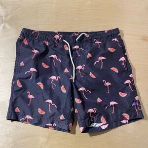 Ocean Gear Flamingo and Watermelon Swim Trunks Medium (ND)